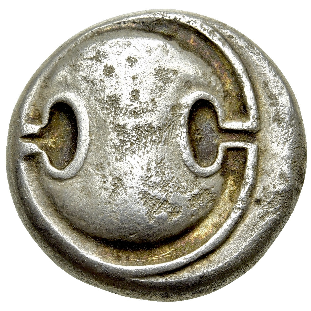 Obverse of coin related to The Boeotian Shield and Theban Coinage