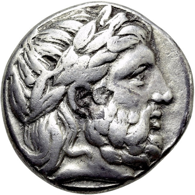 Obverse of coin related to Philip II and the Tetradrachm That Inspired Celtic Imitations
