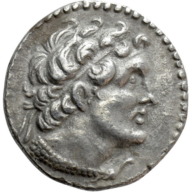 Obverse of coin related to Ptolemaic Didrachm